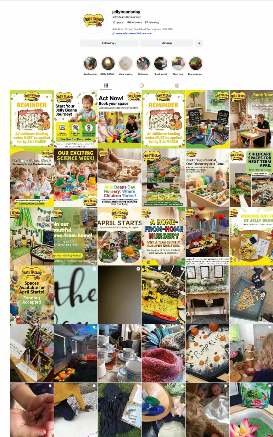 Instagram feed before Rheos